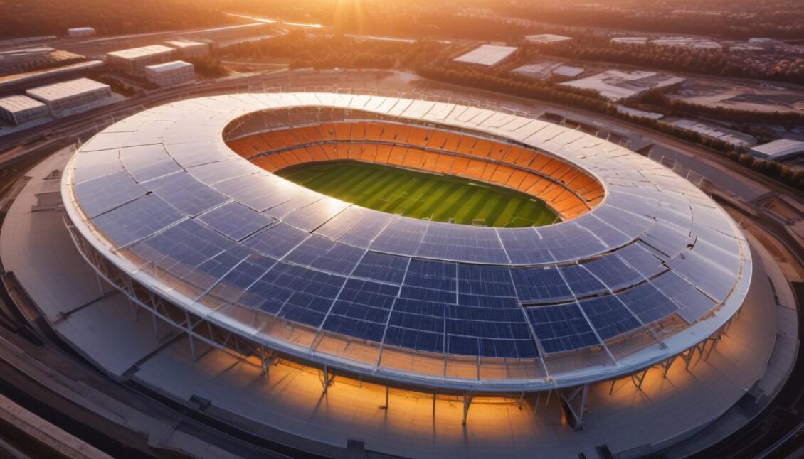 Neuer Weltrekord für die leistungsstärkste Photovoltaikanlage auf einem Stadion Neuer Weltrekord für die leistungsstärkste Photovoltaikanlage auf einem Stadion