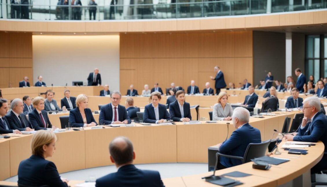 Diskussion über potenzielle Übernahme der Commerzbank durch Unicredit im Bundestag**