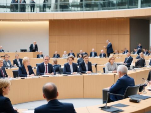 Diskussion über potenzielle Übernahme der Commerzbank durch Unicredit im Bundestag**