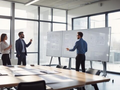 Finanzielle Transformation: No-Code-Lösungen bringen Effizienz und Kostensenkung für mittelständische Firma TechSolutions.